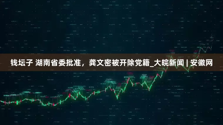 钱坛子 湖南省委批准，龚文密被开除党籍_大皖新闻 | 安徽网